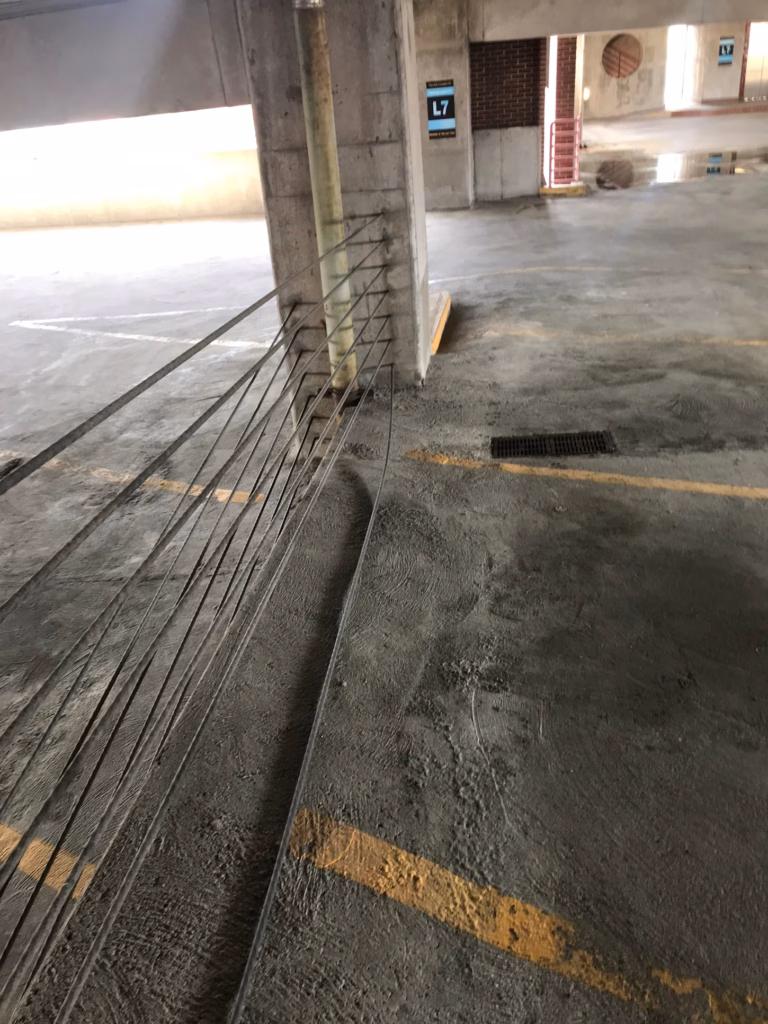 parking garage barrier cable repair