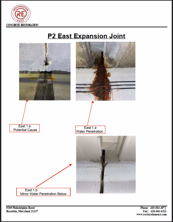 Expansion Joint Inspection Report Example of the best report typw